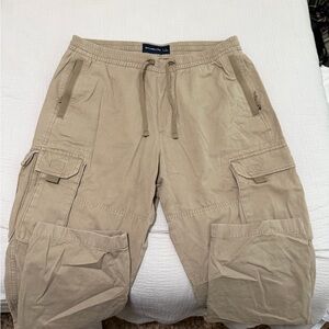 Abercrombie & Fitch Men's Tan Cargo Pants